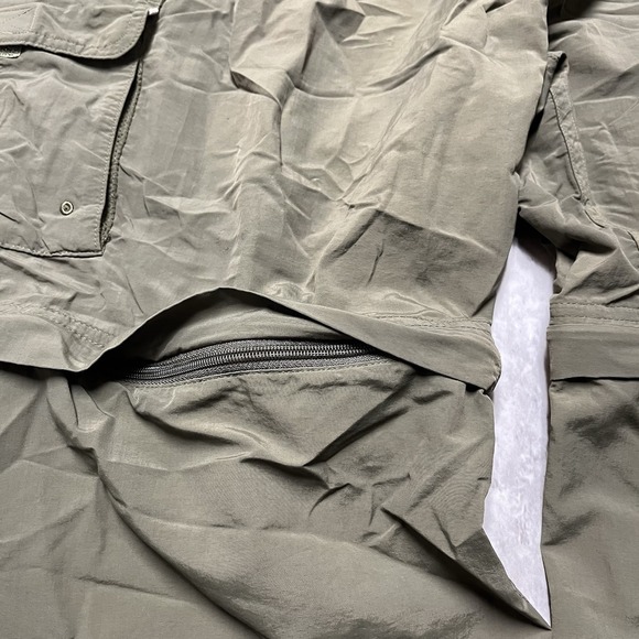 Magellan Pants Mens 3XL Green Convertible Outdoor Fish Gear Water Repel Zip - Picture 8 of 10